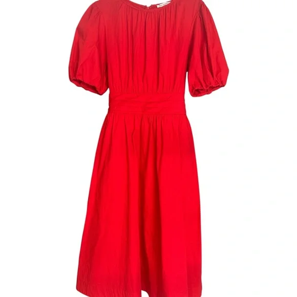 Free Assembly 100% Cotton Red Dress.Large. - Picture 2 of 6